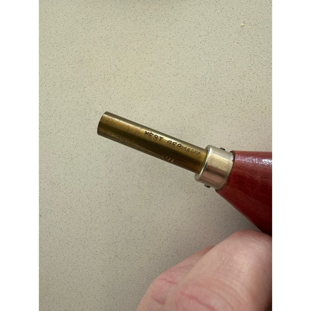 Vintage West Germany‎ Wood Metal Clock Key Handle Tool Scribe Side B